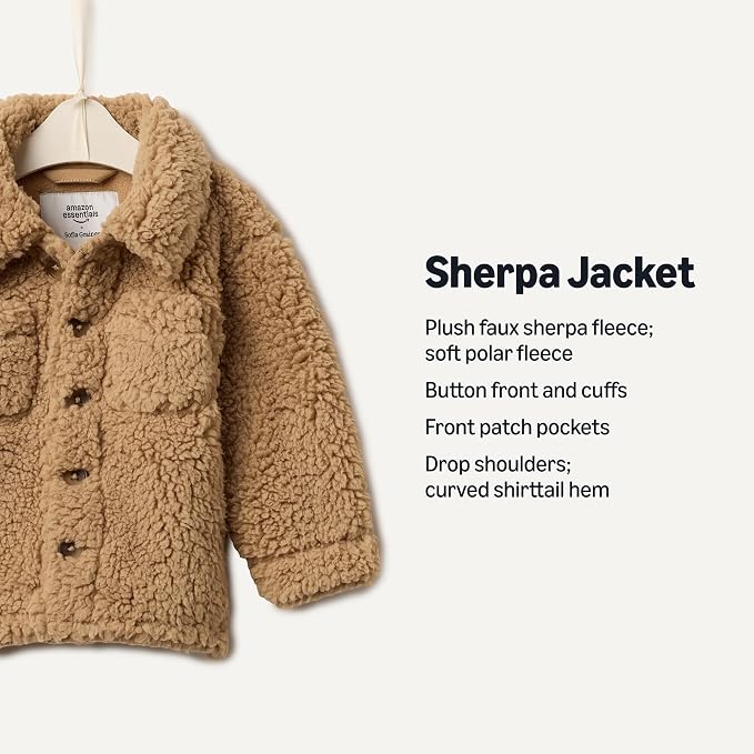 Amazon Essentials x Sofia Grainge Toddlers and Baby Boys' Sherpa Fleece - Image 3
