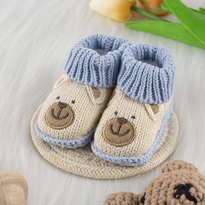 Baby Booties Newborn Infant Hand Crochet Knit Cotton Shoes Booties First - Image 5