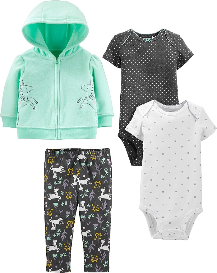 Simple Joys by Carter's Baby Girls 4-piece Jacket, and Bodysuit Set by SimpleJoysbyCarters