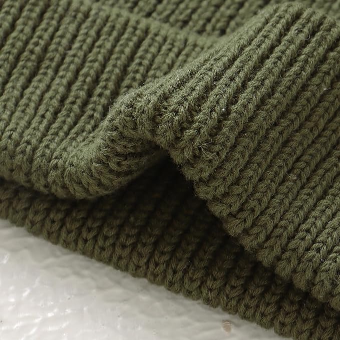 Hadetoto Cotton Baby Beanie Winter Knitted Hat - Image 7
