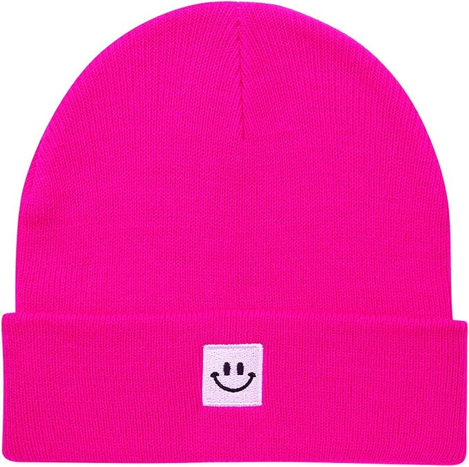 Baby Beanie Knit Ski Hat with Cute Face by Paladoo