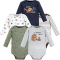 Hudson Baby baby-boys Cotton Long-sleeve Bodysuits 5-pack by HudsonBaby