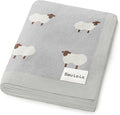 Knit Baby Swaddle Blanket by BleuLaLa