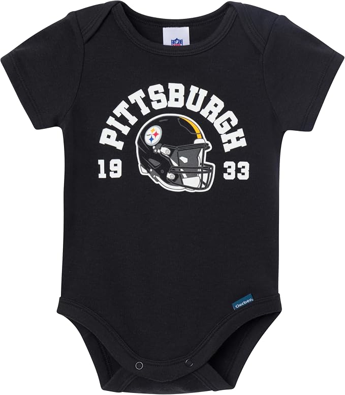 Gerber NFL Baby Boys 3-Pack Onesie Bodysuit - Image 2