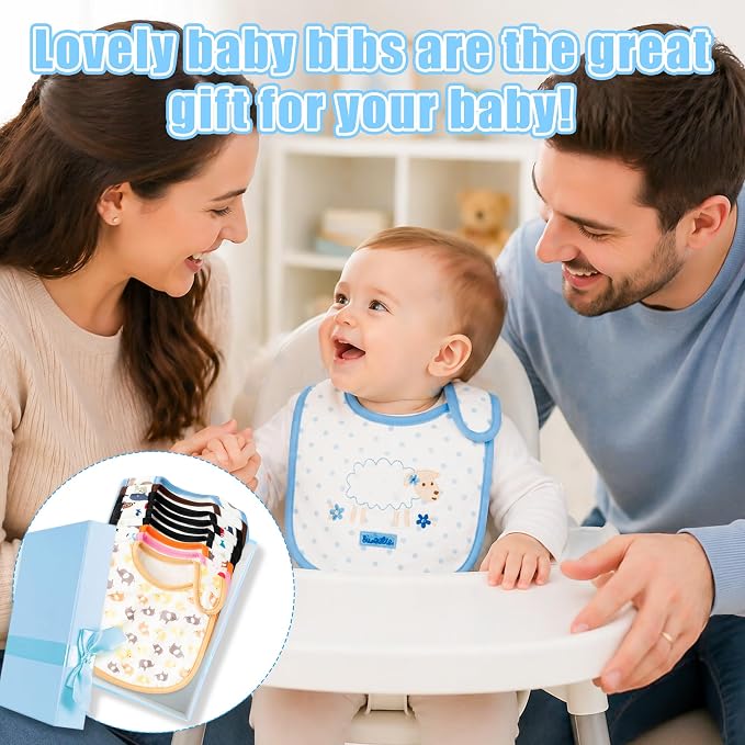 Cotton Waterproof Baby Bibs - Image 5