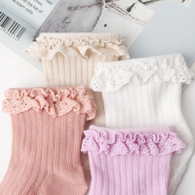 DRESHOW BQUBO Baby Girls Toddler Anti Slip Socks - Image 7
