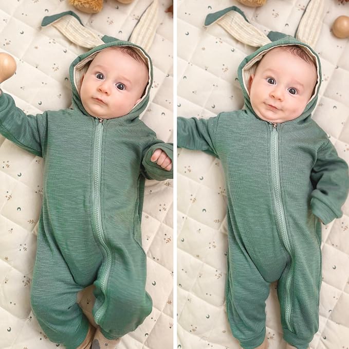 Simplee kids Baby Bunny Outfits Romper, Zipper Up - Image 3