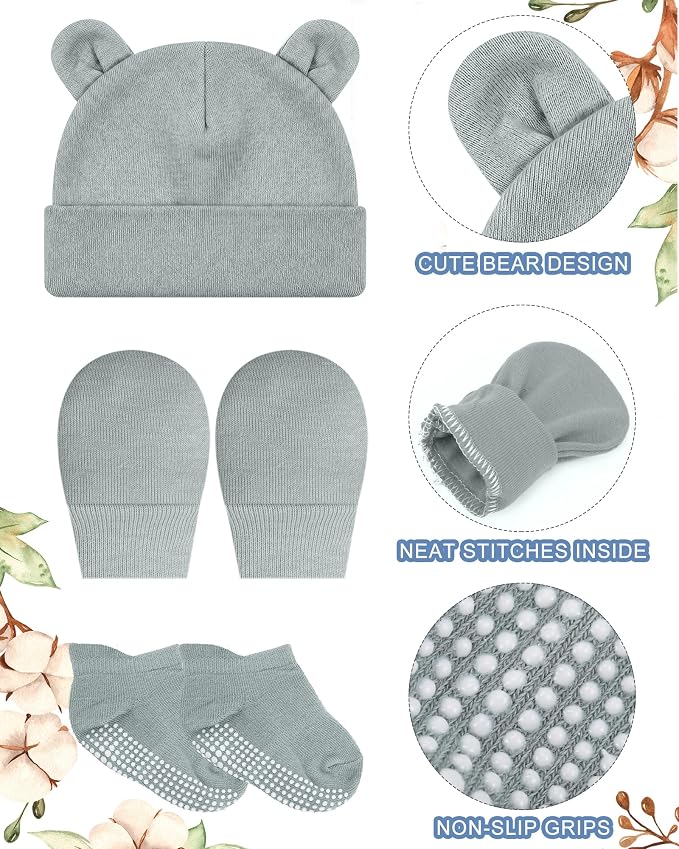 Geyoga Newborn Baby Hat Set - Image 4