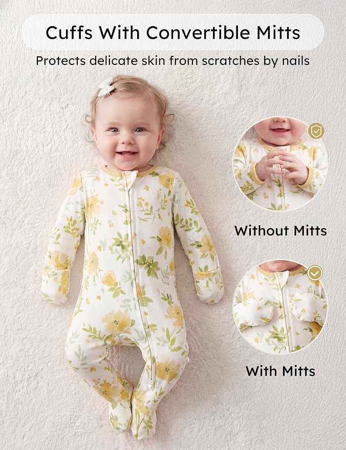 Yoofoss Baby Pajamas 100% Organic Cotton Baby Sleepers - Image 4
