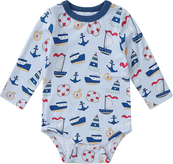 pureborn Baby Girls Boys Bodysuit Super Soft Cotton Romper 0-24 Months | by pureborn