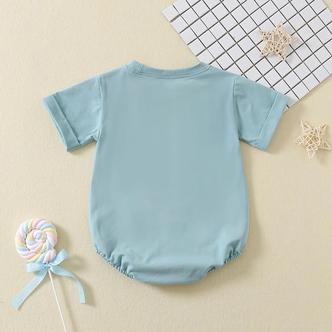Jimonda Baby Bubble Romper Short Sleeve Bodysuit T-Shirt | 100% Cotton - Image 5