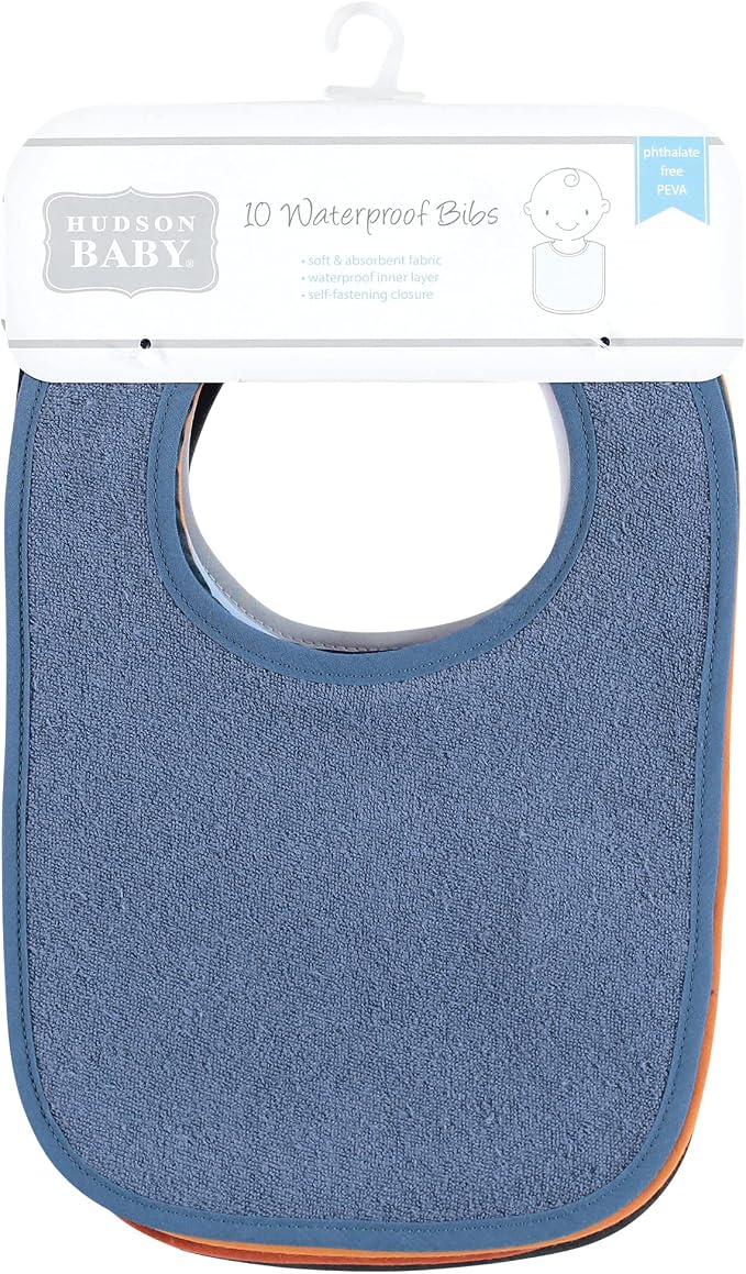 Hudson Baby Unisex Baby Drooler Bib - Image 2