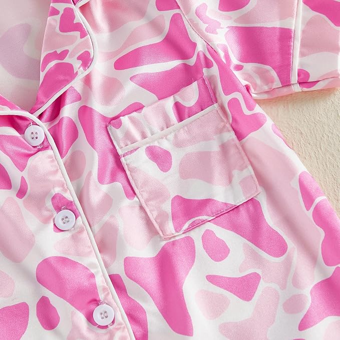 Kuriozud Baby Girl Boy Romper Pajamas Onesie Short Sleeve Button Down Pjs - Image 9