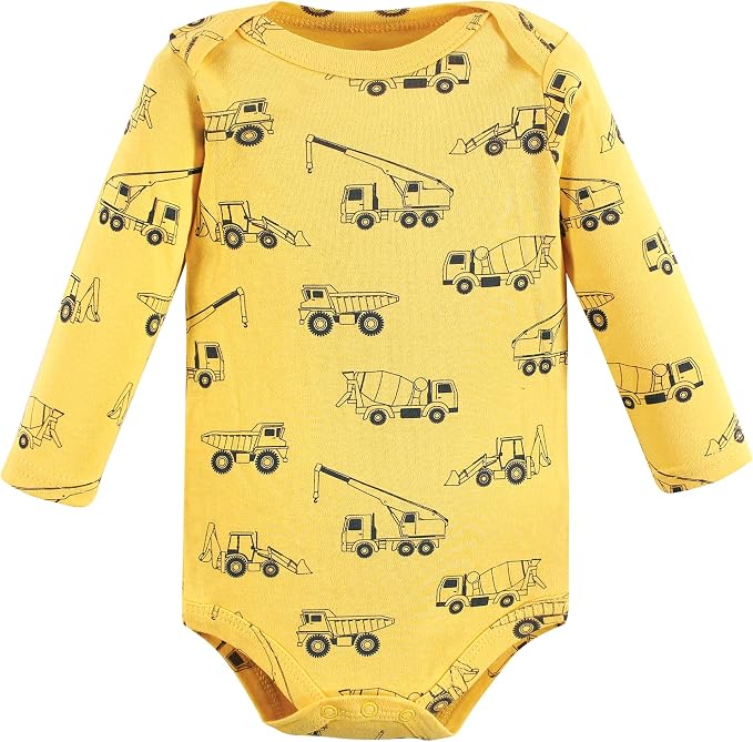 Hudson Baby Baby Girls' Cotton Long-sleeve Bodysuits 3-pack - Image 4