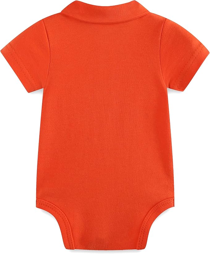 Baby Girl Collared Onsie Polo Bodysuit Boy Cotton Romper Short Sleeve 0~24M - Image 2