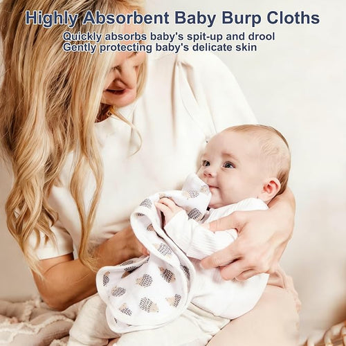 10-Pack Burp Cloths for Baby Boys and Girls - Image 2