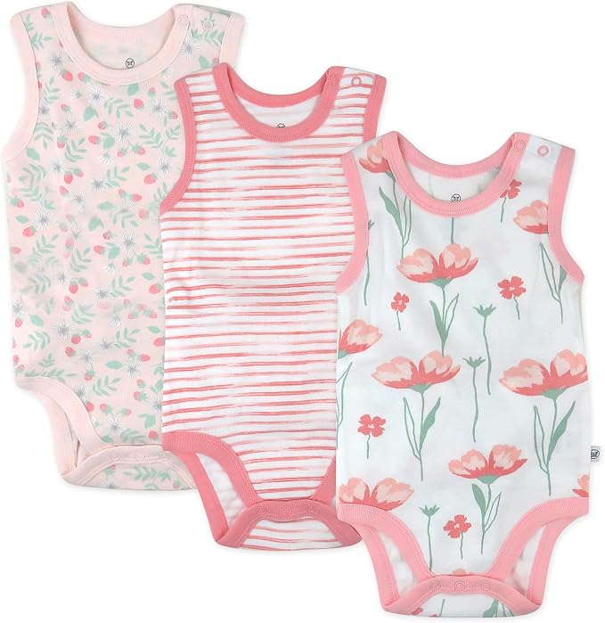 HonestBaby baby-boys Sleeveless Bodysuits One-piece 100% Organic Cotton by HonestBaby