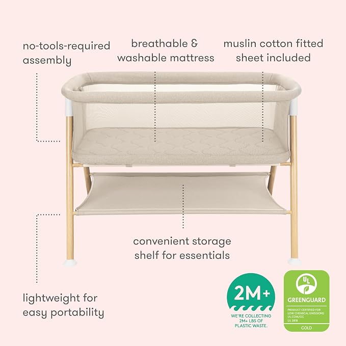 Newton Baby Essential Bassinet, Breathable & Washable - Image 4