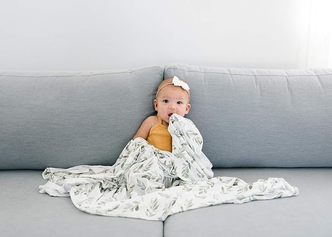 Copper Pearl Swaddle Blankets for Newborns | Soft Stretchy Receiving Blankets - Image 5
