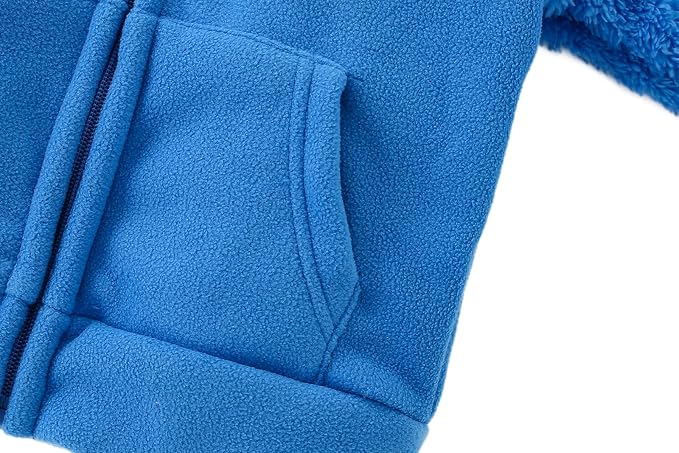 Toddler Winter Coats Baby Boys Girls Fuzzy Sherpa Fleece Jackets - Image 5