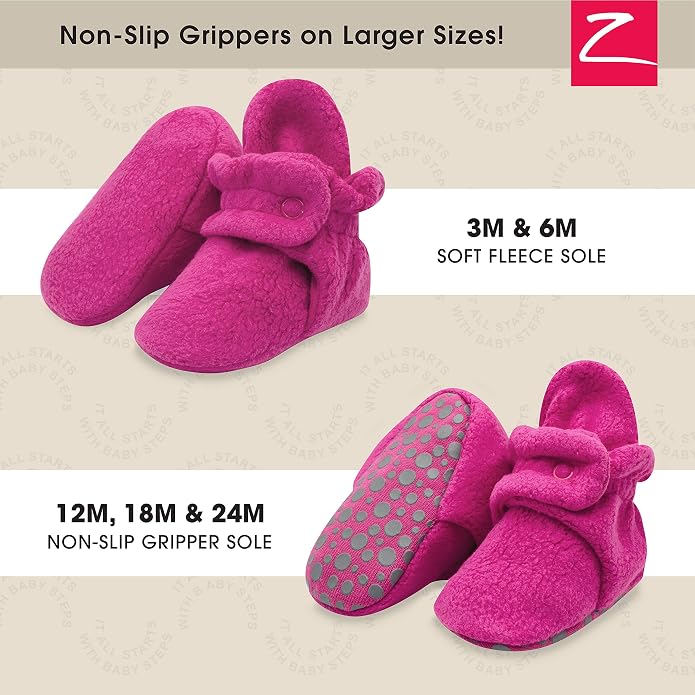 Zutano Baby Boys' Cozie Fleece Baby Booties - Image 2