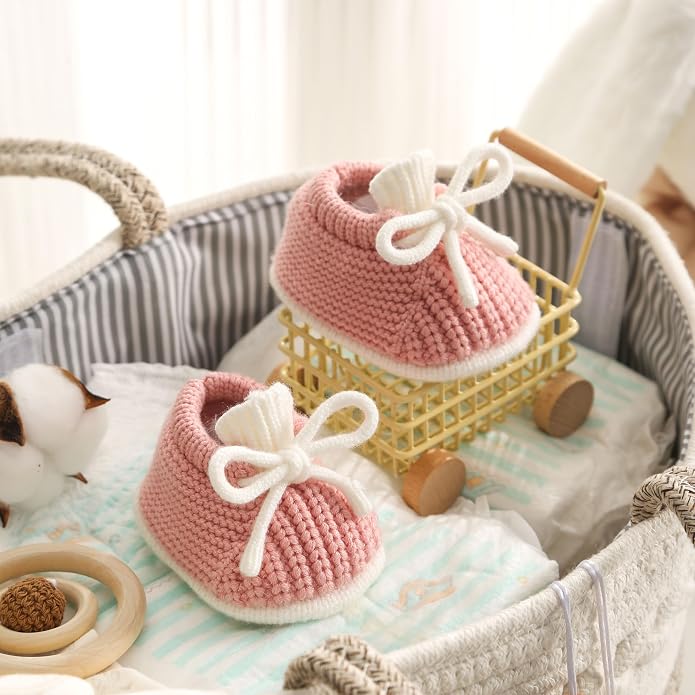 Baby Booties Infant Booties Knit Newborn Shoes - Image 3