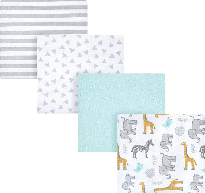Hudson Baby Unisex Baby Cotton Flannel Receiving Blankets, One Size by HudsonBaby