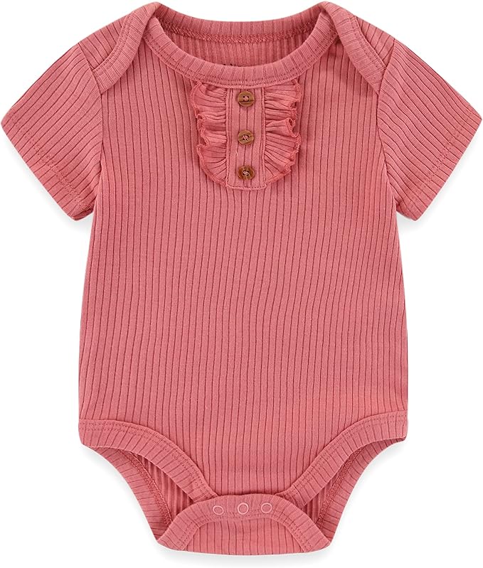 Kiddiezoom Newborn Baby Unisex Cotton One-Piece Bodysuits Baby Gift 5-Pack Baby - Image 3