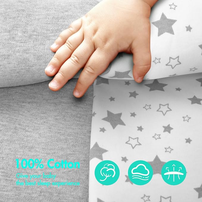 ANYEDDE 2-Pack Baby Swaddle, Breathable Cotton Sleep Sack - Image 7