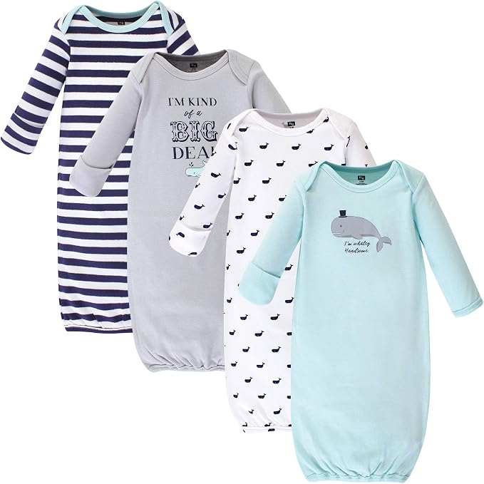 Hudson Baby unisex-baby Cotton Gowns by HudsonBaby