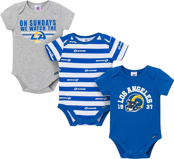 Gerber NFL Baby Boys 3-Pack Onesie Bodysuit by Gerber
