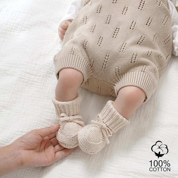 LAWKUL Baby Booties Newborn Babe First Walkers Non-Slip Stay On Boots Crib - Image 2