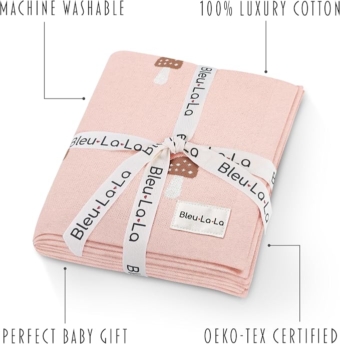 Swaddle Blanket for Girls 100% Cotton Buttery Soft Cozy Receiving Swaddle Crib - Image 3