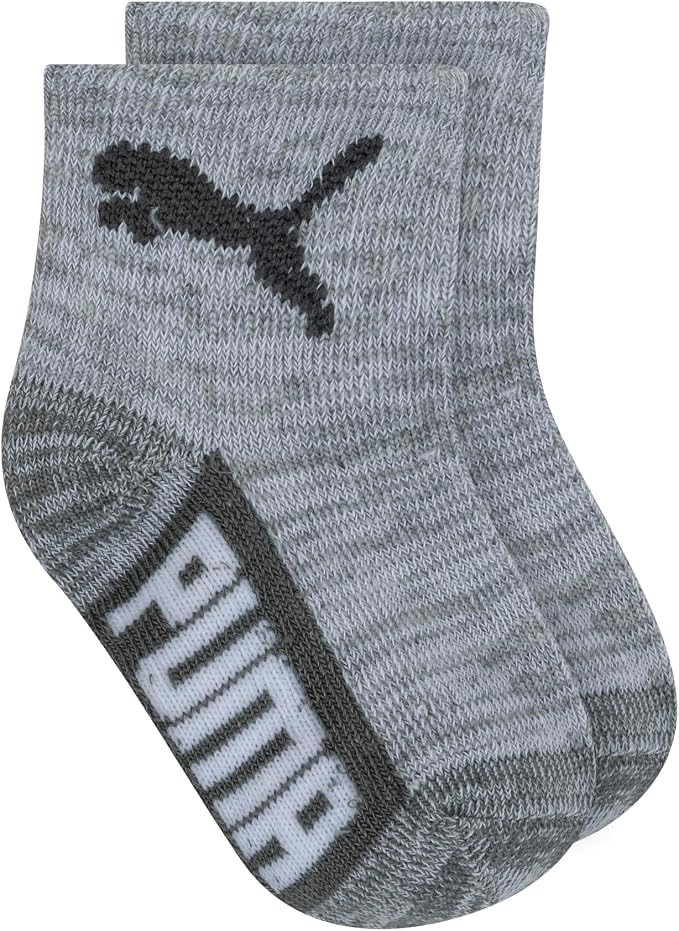 PUMA Unisex Baby 6-pack Infant Anklet Socks, Extra Cushion & Comfort-toe - Image 3
