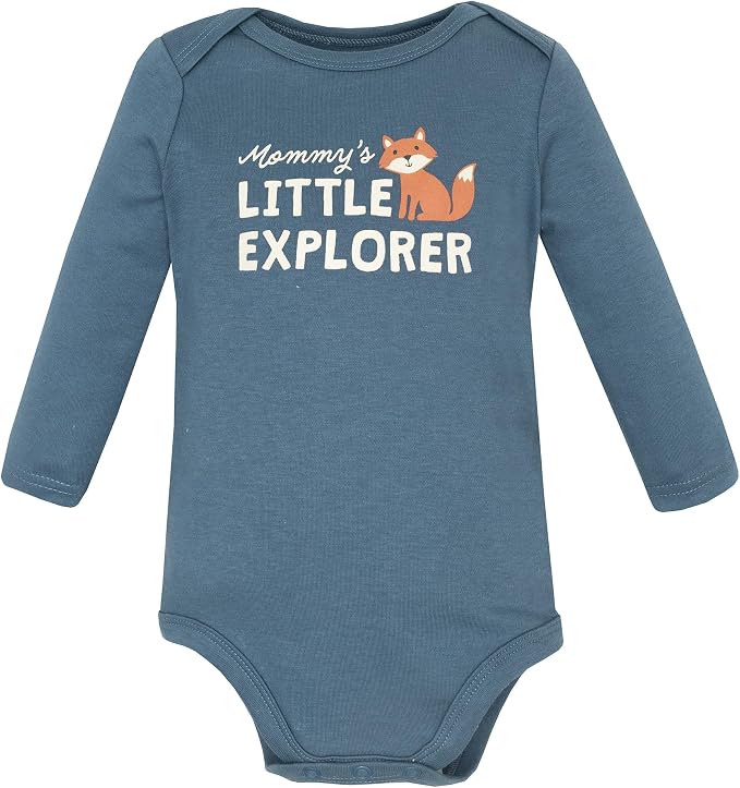 Hudson Baby baby-boys Cotton Long-sleeve Bodysuits 3-pack - Image 3