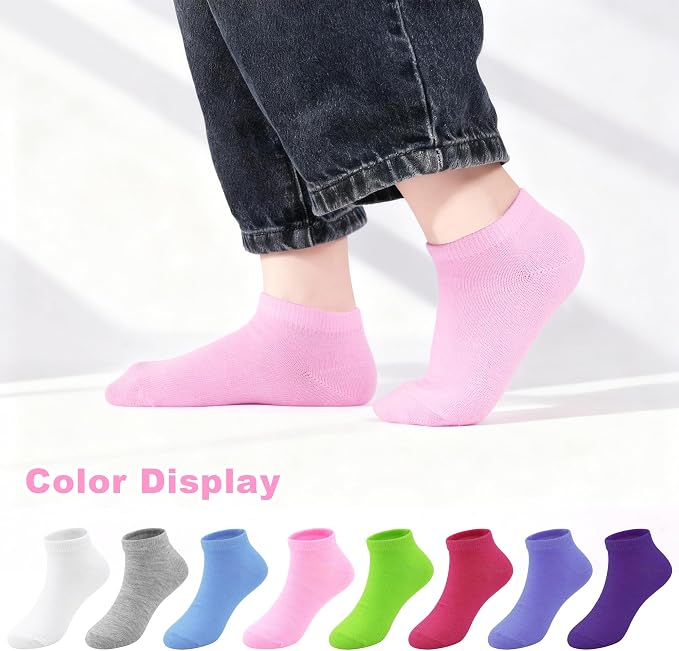 25 Pairs Toddler Girls Ankle Socks Soft Low Cut - Image 2