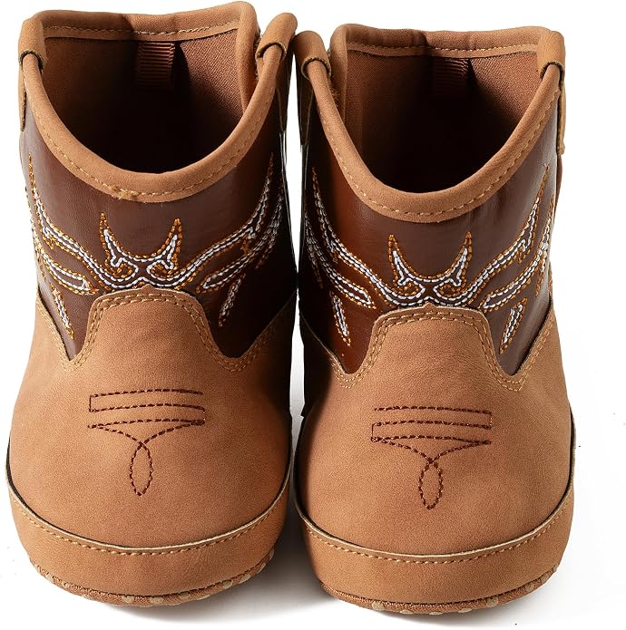 Jastore Baby Boys Girls Cowboy Boots Infant Western Booties Toddler Soft Sole - Image 5