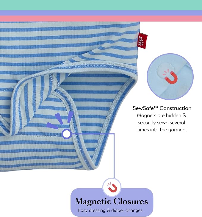 Magnetic Me Cloudstretch 5-Pack Bundle | Magnetic Baby Bodysuits - Image 2