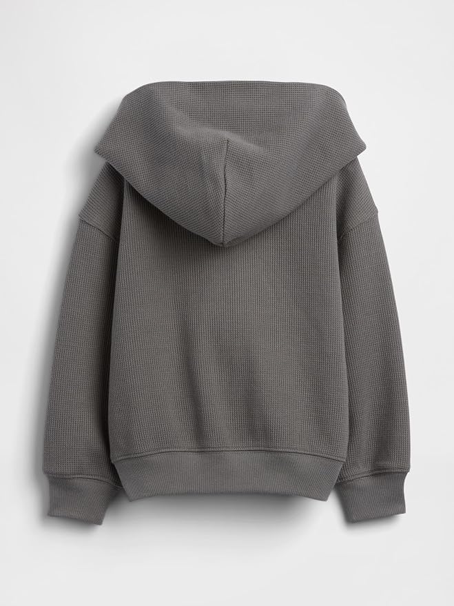 GAP Baby Boys' Icon Waffle Full Zip Hoodie - Image 4