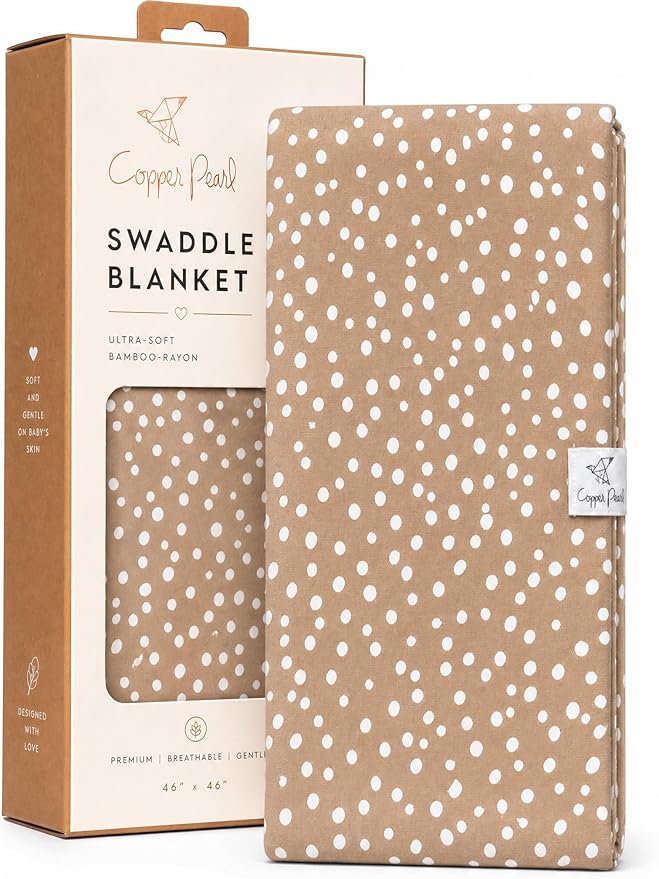 Copper Pearl Swaddle Blankets for Newborns | Soft Stretchy Receiving Blankets by CopperPearl