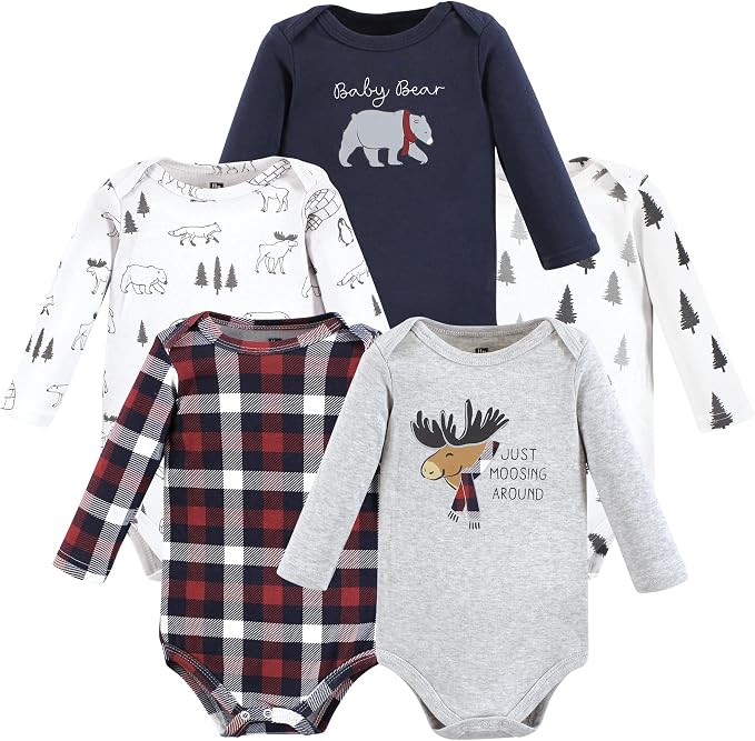 Hudson Baby Unisex Baby Cotton Bodysuits by HudsonBaby