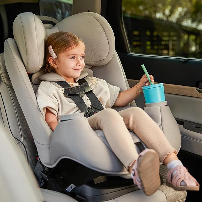 Maxi-COSI Pria All-in-One Convertible Car Seat, Infant to Toddler Car Seat, Easy-Install Harness, Machine-Washable Cover, 5-100 lbs, Sea Salt