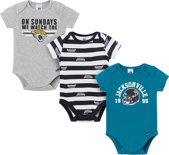 Gerber NFL Baby Boys 3-Pack Onesie Bodysuit by Gerber