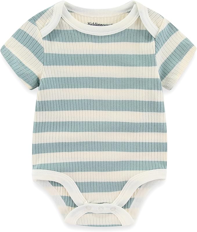 Kiddiezoom Newborn Baby Unisex Cotton One-Piece Bodysuits Baby Gift 5-Pack Baby - Image 2