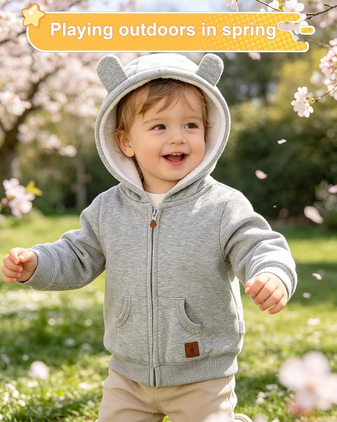 Baby Boy Clothes Jackt Girl Baby Hoodie Coat Outerwear Fall Spring | Baby Boy - Image 3