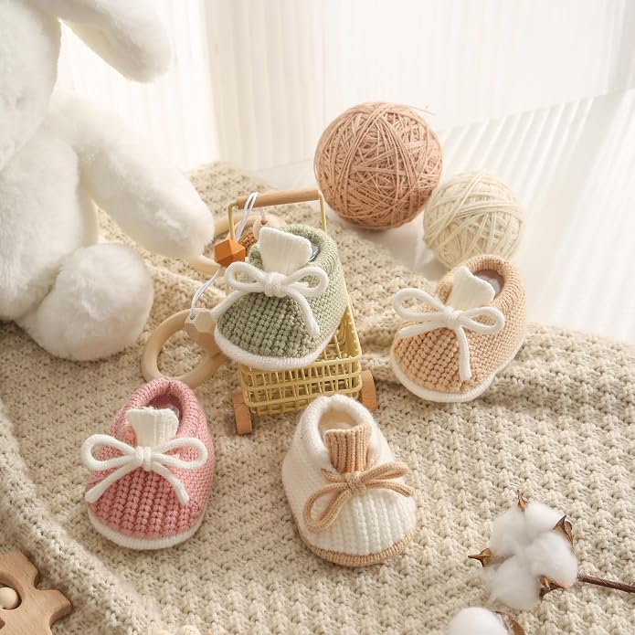Baby Booties Infant Booties Knit Newborn Shoes - Image 5