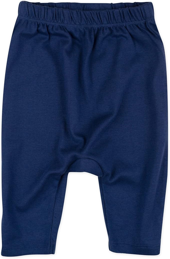 HonestBaby Unisex-Baby Multipack Harem Pants Roomy Fit Pull on Bottoms 100% - Image 5