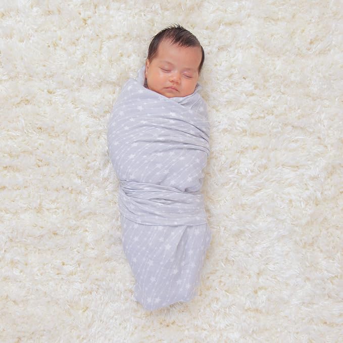 Comfy Cubs Muslin Swaddle Blankets Pack of 4, 47 x 47 Inches, Soft Cotton Baby - Image 2