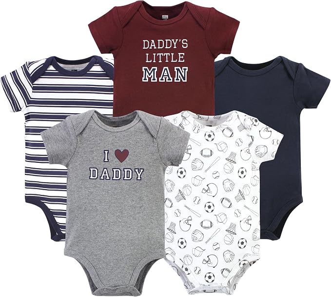 Hudson Baby Unisex Baby Cotton Bodysuits 5-pack by HudsonBaby