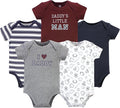 Hudson Baby Unisex Baby Cotton Bodysuits 5-pack by HudsonBaby